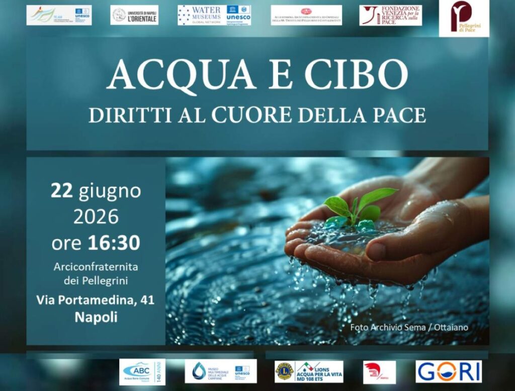 Acqua e cibo parole di pace: all’Arciconfraternita dei Pellegrini il confronto sui diritti essenziali